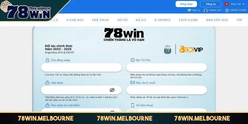 Sở hữu tài khoản 78WIN tham gia các hoạt động giải trí