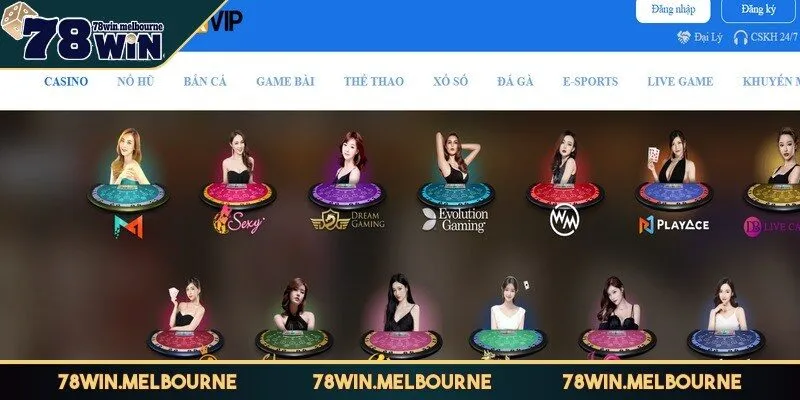 Casino 78WIN tự hào liên kết với nhiều nhà cung cấp nổi tiếng