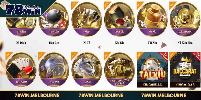 Những điểm nổi bật nhất của 78WIN là sự đa dạng trong các trò chơi bài