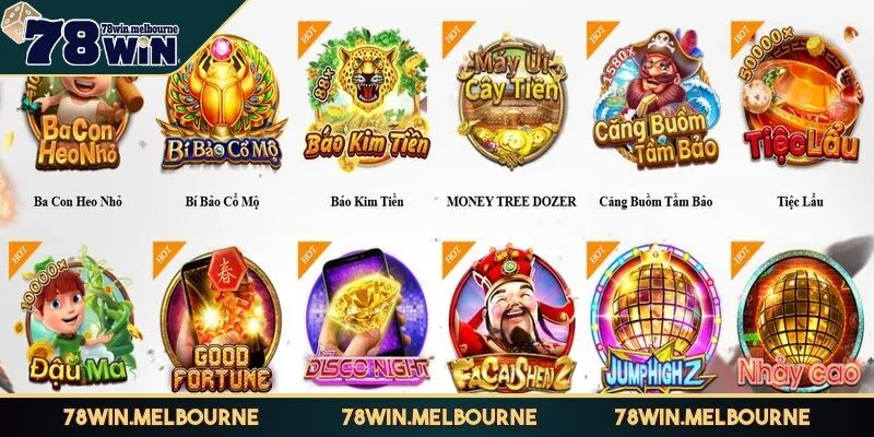 Điểm danh một số game slot đặc sắc tại 78WIN